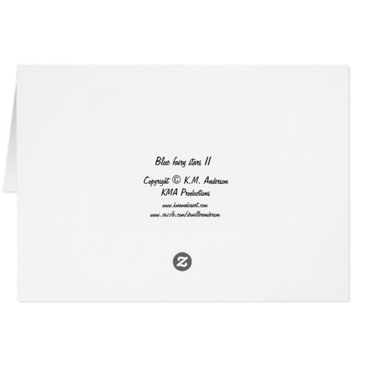 Blue fairy stars II (Back Horizontal)