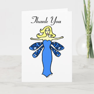 Blue Fairy Thank You Card