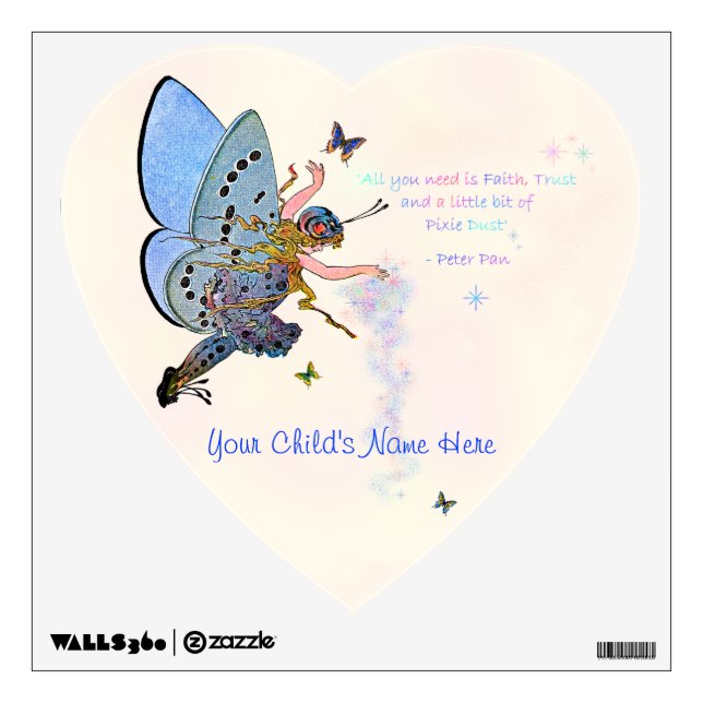 Blue Fairy Wall Decal (Front)