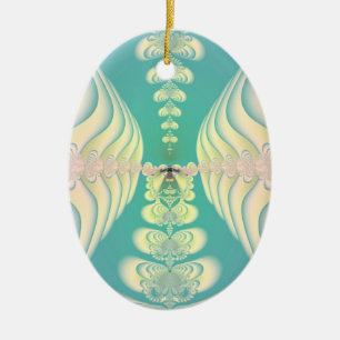 Blue Fairytale Ceramic Ornament