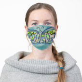 Blue Faith Butterfly Art Custom Face Masks (Worn)