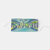 Blue Faith Butterfly Art Custom Face Masks (Front, Folded)