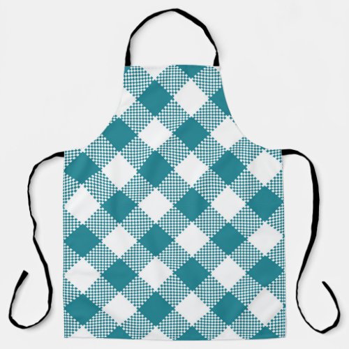 Blue Fall Watercolor Pattern Apron