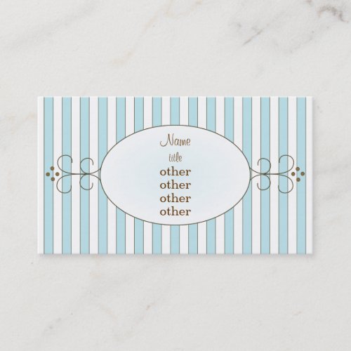 Blue Fancy Cake Business Card Template