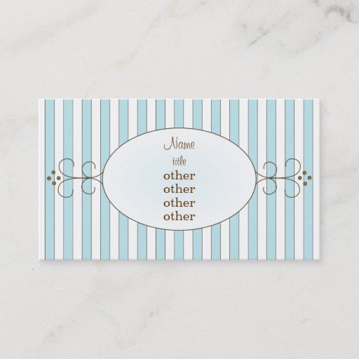 Customizable Blue Fancy Cake Business Card Template