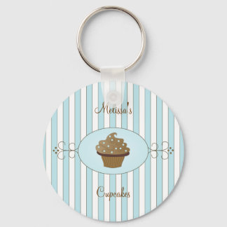 Blue Fancy Cake Keychain