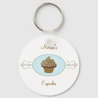 Blue Fancy Cake Keychain