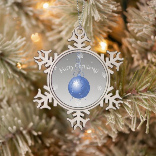 Blue Fancy Christmas Ornament