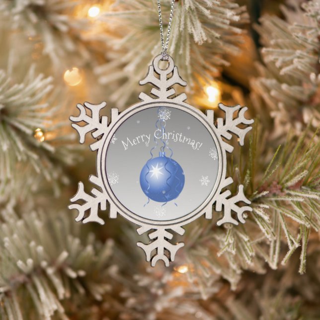 Blue Fancy Christmas Ornament (Tree)