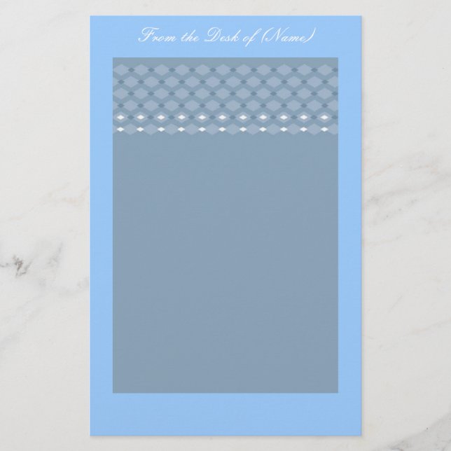 Blue Fancy Stationery (Front)