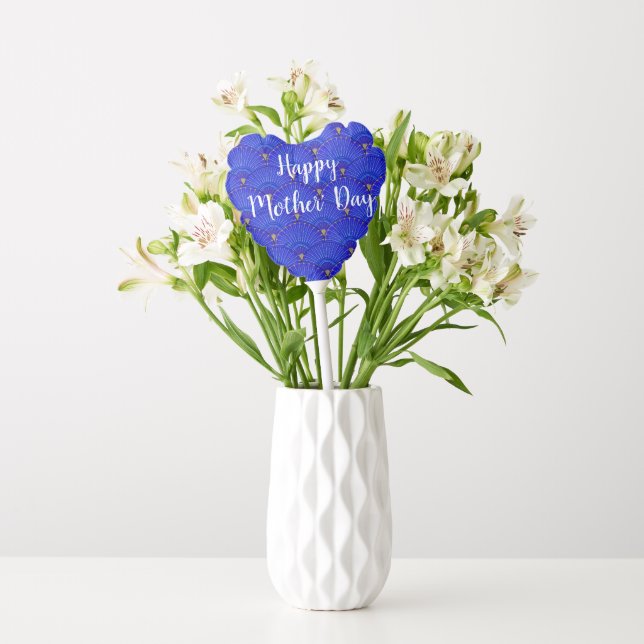 blue fans - balloon (Vase)
