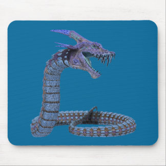 Blue Fantasy Dragon Mouse Pad