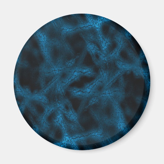 Blue fantasy pattern magnet (Front)