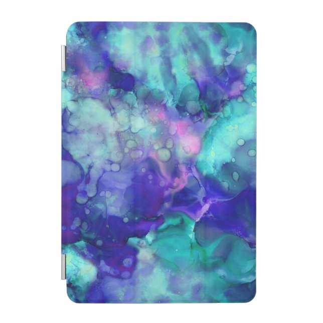 blue fantasy watercolors : iPad mini cover (Front)