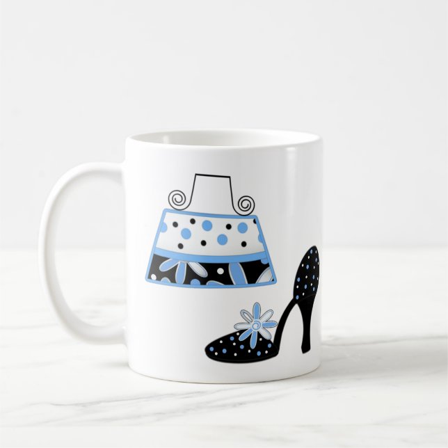 Blue Fashion Mug (Left)