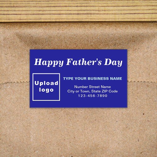 Blue Fathers Day Business Rectangle Sticker