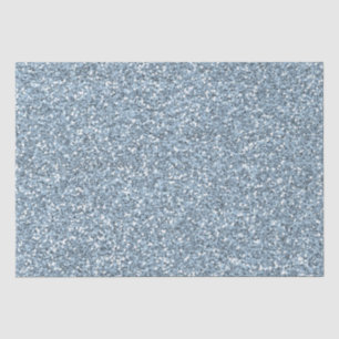 Blue Faux Glitter Tissue Paper