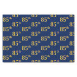 [ Thumbnail: Blue, Faux Gold 85th (Eighty-Fifth) Event Tissue Paper ]