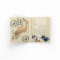 Blue Faux Gold Foil Cancun Mexico Wedding Passport