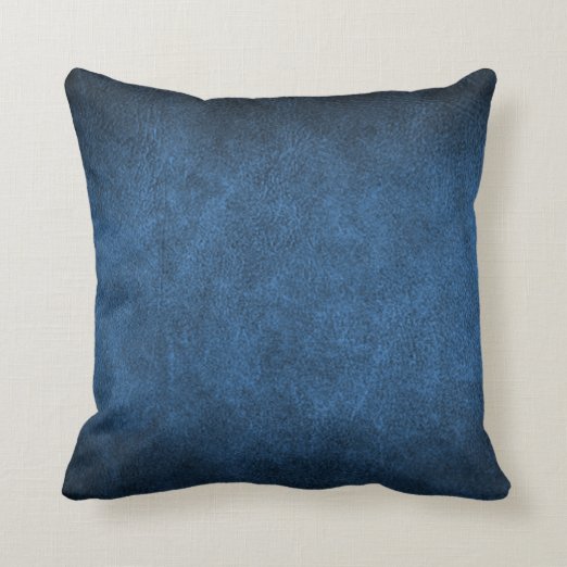 Blue Leather Pillows Decorative & Throw Pillows Zazzle