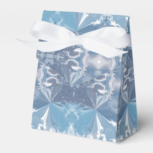 Blue Favor Box _ Tent with Ribbon  3x15x325