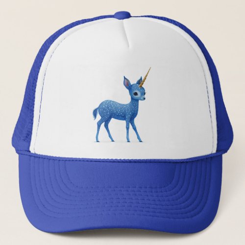 Blue Fawnicorn Trucker Hat