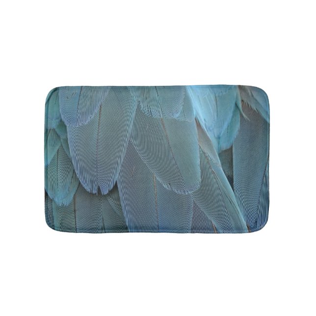 Blue Feather Bath Mat (Front)