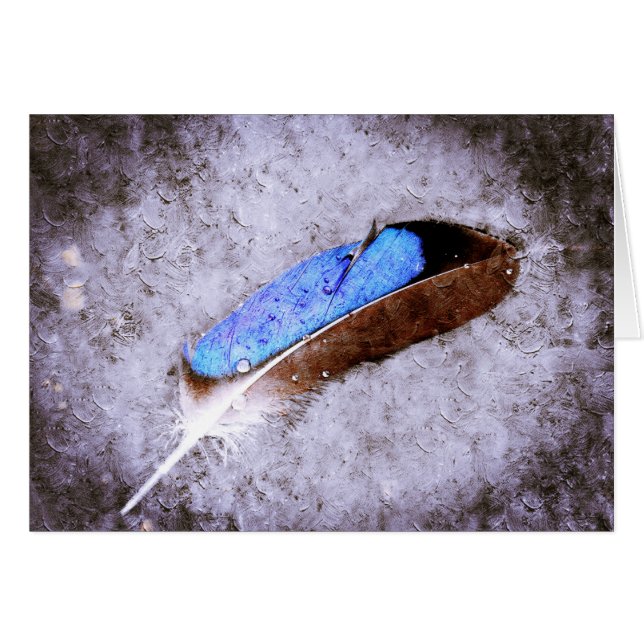 Blue Feather Cards (Front Horizontal)