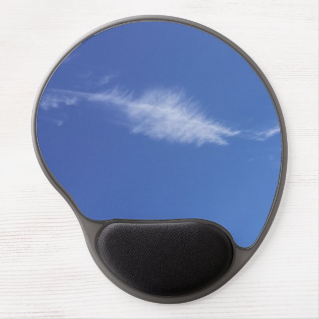 Blue Feather Cloud Gel Mousepad (Front)