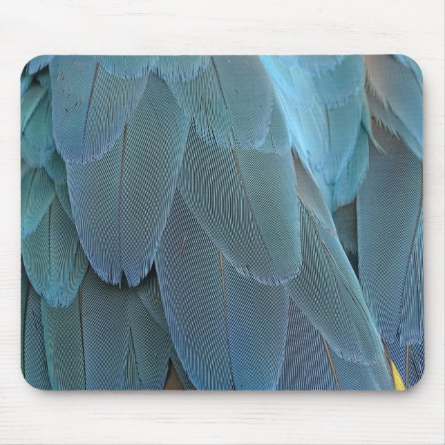Blue Feather Mouse Pad (Front)