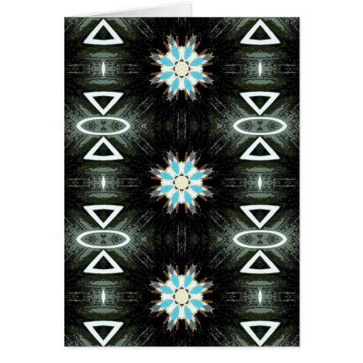 blue feather star-burst cards (Front)