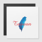 Blue Feather Taiwan Map Postcard (Front/Back)
