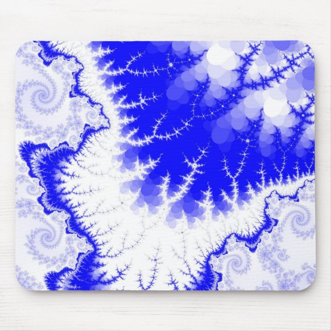 Blue Feathered Star Mousepad (Front)