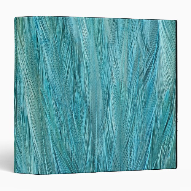 Blue Feathers 3 Ring Binder (Front/Spine)