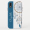 Blue Feathers Dreamcatcher Custom Name Boho