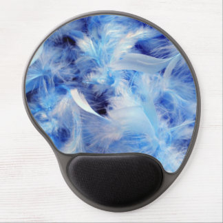 Blue Feathers Gel Mouse Pad