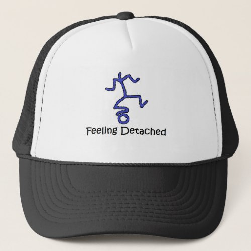 Blue _ Feeling Detached Trucker Hat