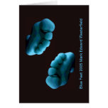 Blue Feet Photoshop Art ... note card