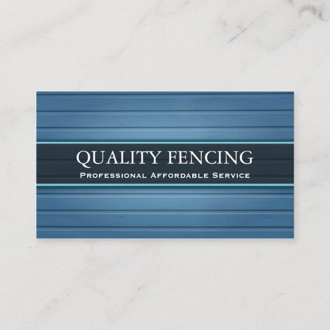 Blue Fencing / Boarding Business Card (Front)