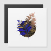 Blue fern on black circle (Front/Back)
