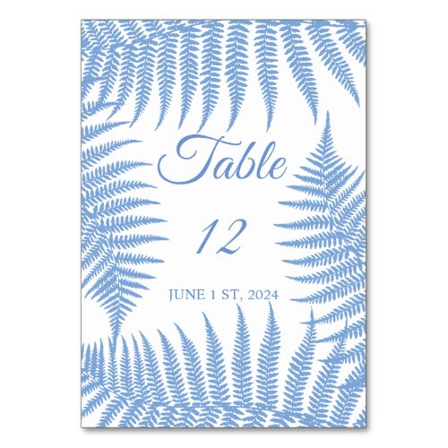 Blue Ferns Thunder_Cove Table Number