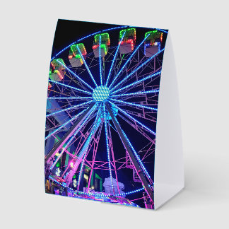Blue Ferris wheel Paper Table Tent