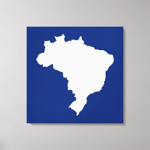 Blue Festive Brazil at Emporiomoffa Canvas Print