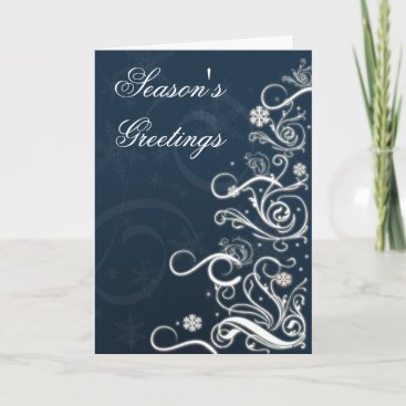 Blue Festive Christmas Greeting Cards