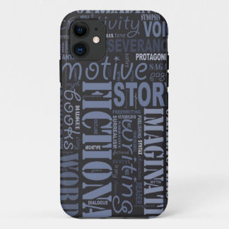 Blue Fiction Writer's iPhone 5 Case
