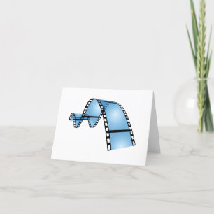 Blue Film Strip Thank You Card