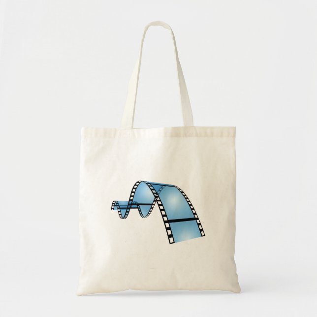 Blue Film Strip Tote Bag (Front)