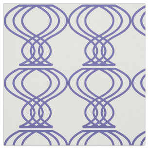 Blue Finial Pattern Fabric