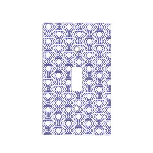 Blue Finial Pattern Light Switch Cover