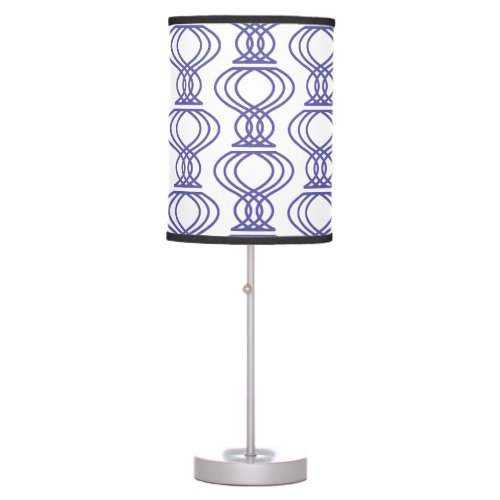 Blue Finial Pattern Table Lamp